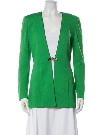 Pre-owned St John Jacket In Green