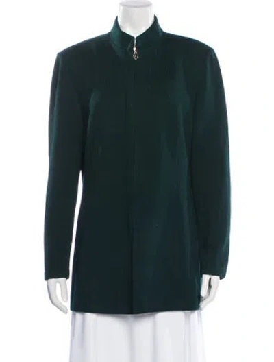 Pre-owned St John Jacket In Green