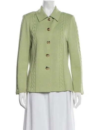 Pre-owned St John Jacket In Green