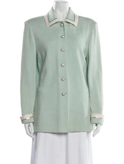 Pre-owned St John Jacket In Green