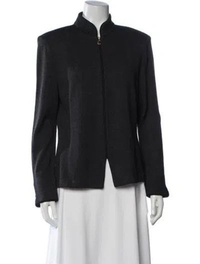 Pre-owned St John Jacket In Grey