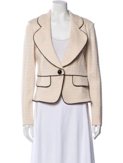 Pre-owned St John Jacket In Neutral