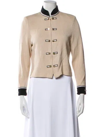 Pre-owned St John Jacket In Neutral