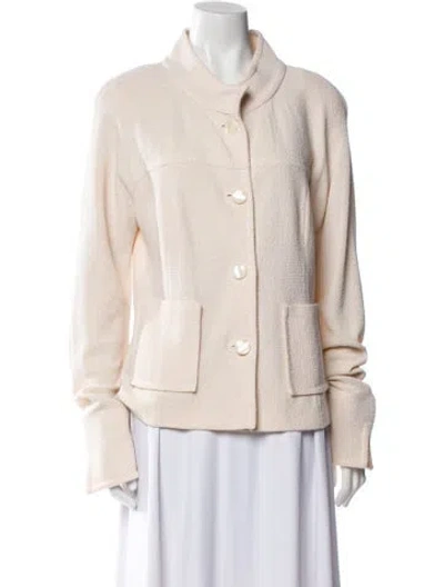 Pre-owned St John Jacket In Neutral