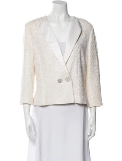 Pre-owned St John Jacket In Neutral