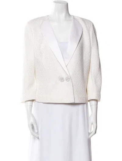 Pre-owned St John Jacket In Neutral