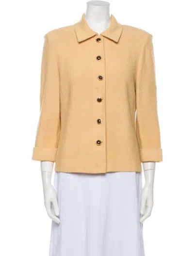 Pre-owned St John Jacket In Neutral