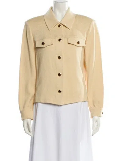 Pre-owned St John Jacket In Neutral