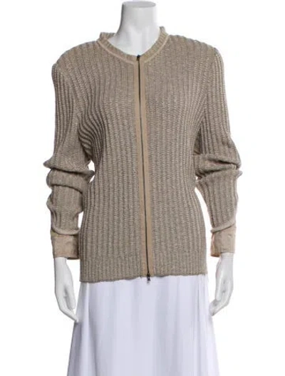 Pre-owned St John Jacket In Neutral