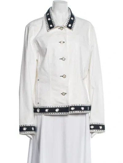 Pre-owned St John Jacket In Neutral
