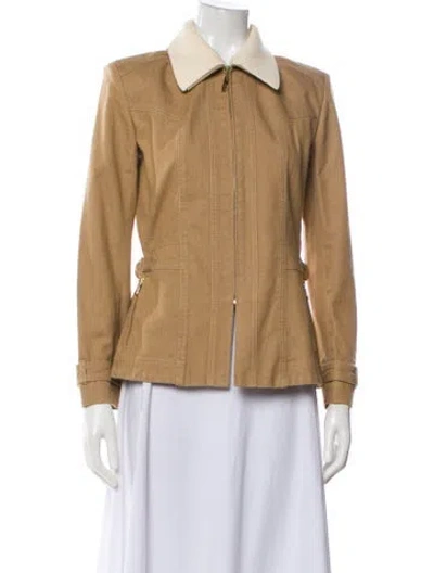 Pre-owned St John Jacket In Neutral