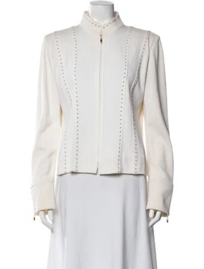 Pre-owned St John Jacket In Neutral