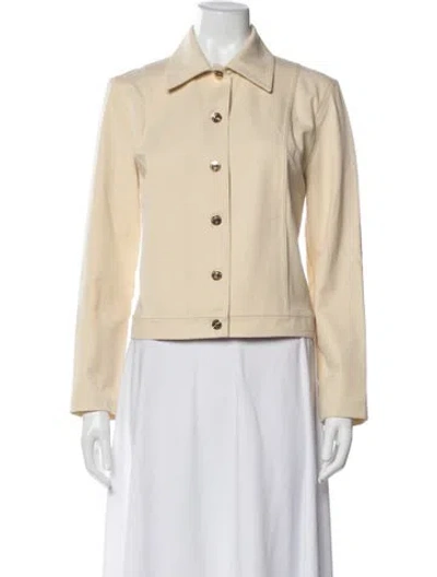 Pre-owned St John Jacket In Neutral