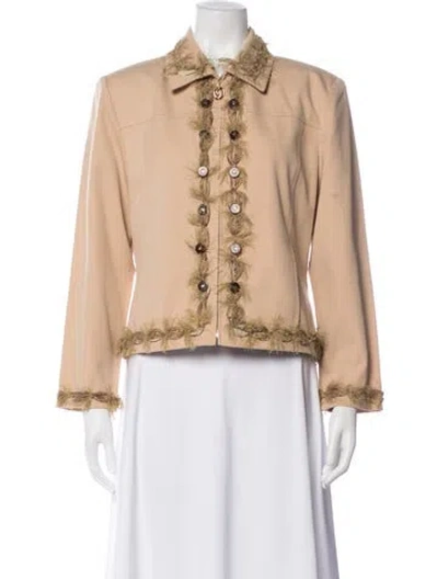 Pre-owned St John Jacket In Neutral