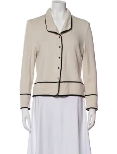 Pre-owned St John Jacket In Neutral