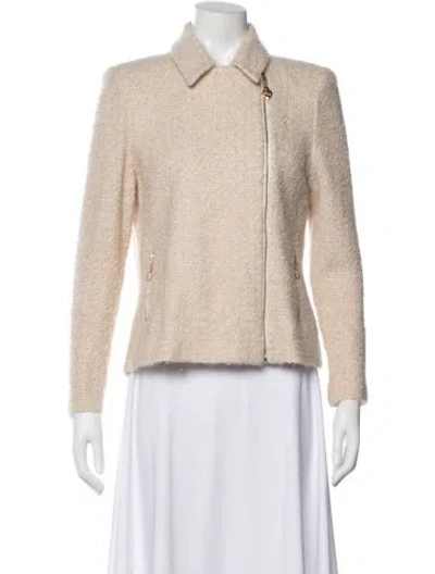 Pre-owned St John Jacket In Neutral