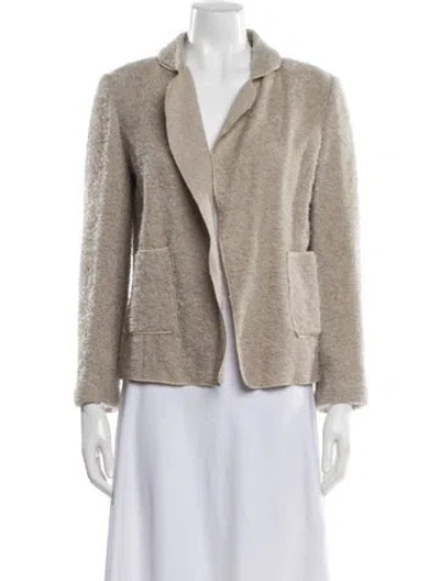 Pre-owned St John Jacket In Neutral