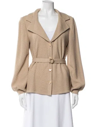 Pre-owned St John Jacket In Neutral