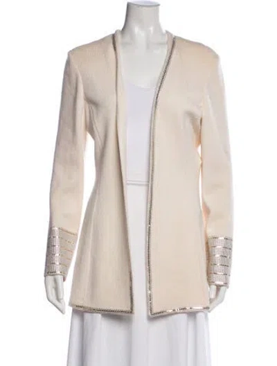 Pre-owned St John Jacket In Neutral