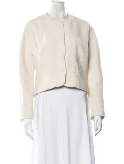 Pre-owned St John Jacket In Neutral