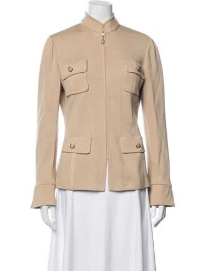 Pre-owned St John Jacket In Neutral