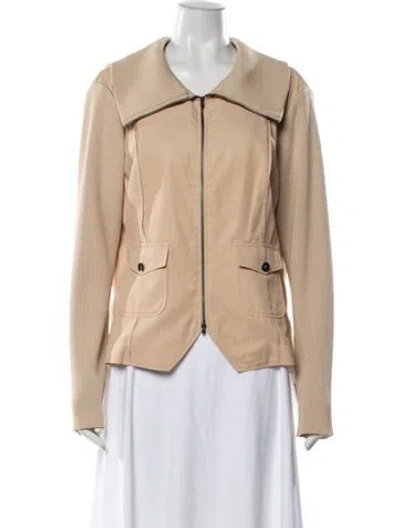 Pre-owned St John Jacket In Neutral