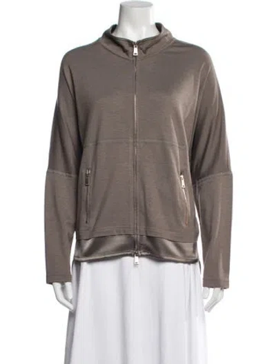 Pre-owned St John Jacket In Neutral