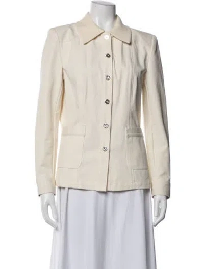 Pre-owned St John Jacket In Neutral