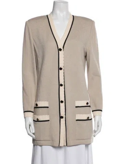 Pre-owned St John Jacket In Neutrals
