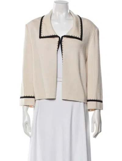Pre-owned St John Jacket In Neutrals