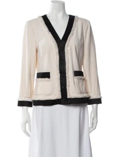 Pre-owned St John Jacket In Neutrals