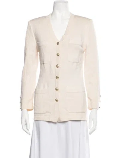 Pre-owned St John Jacket In Neutrals