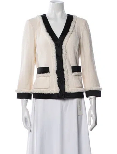 Pre-owned St John Jacket In Neutrals