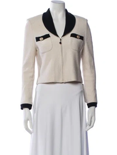 Pre-owned St John Jacket In Neutrals