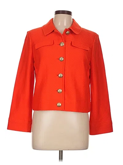 Pre-owned St John Jacket In Orange