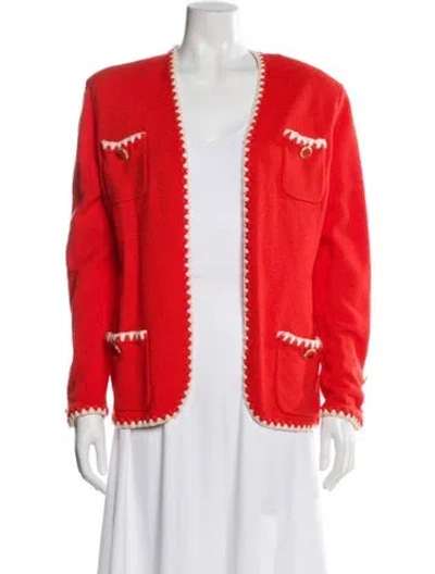 Pre-owned St John Jacket In Orange