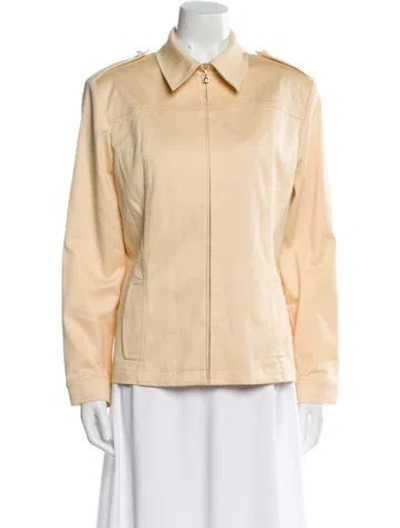 Pre-owned St John Jacket In Orange