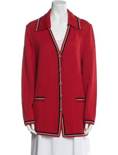 Pre-owned St John Jacket In Orange