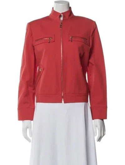 Pre-owned St John Jacket In Orange