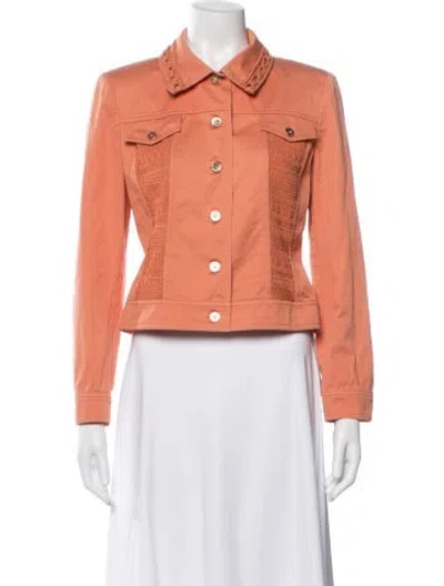 Pre-owned St John Jacket In Orange