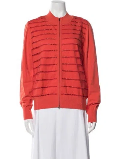 Pre-owned St John Jacket In Orange