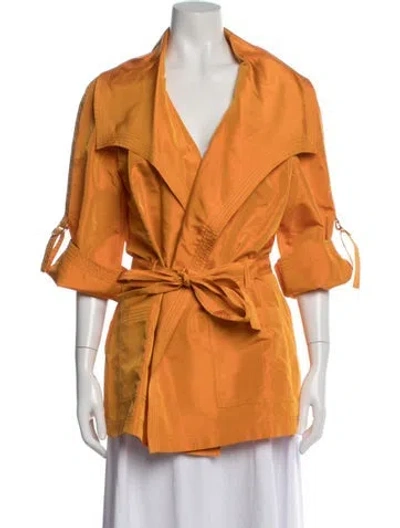 Pre-owned St John Jacket In Orange