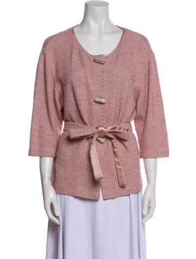 Pre-owned St John Jacket In Pink
