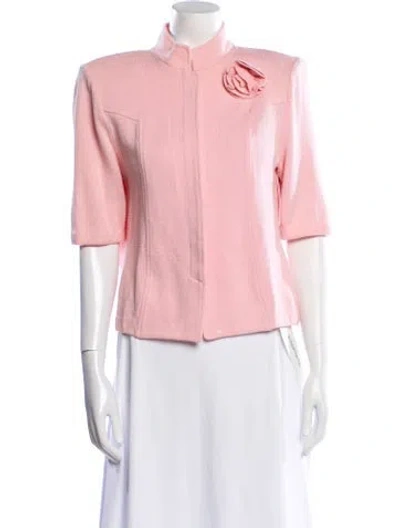 Pre-owned St John Jacket In Pink