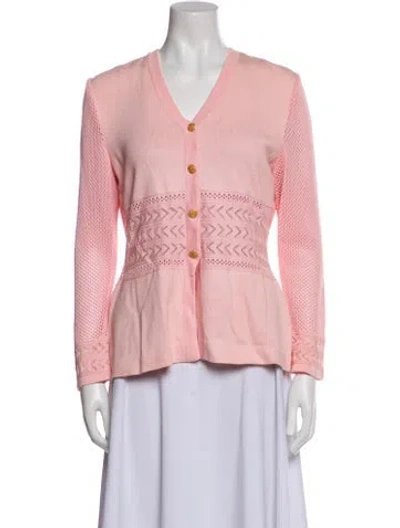 Pre-owned St John Jacket In Pink