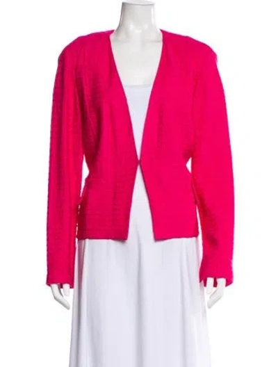 Pre-owned St John Jacket In Pink