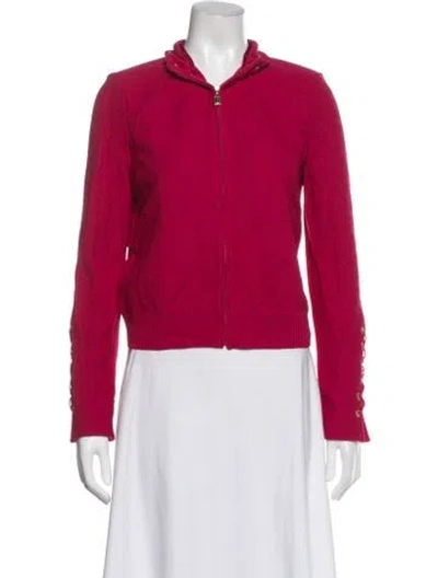 Pre-owned St John Jacket In Pink