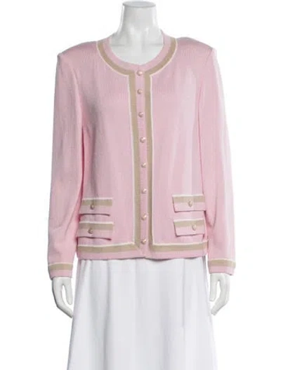 Pre-owned St John Jacket In Pink
