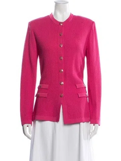 Pre-owned St John Jacket In Pink