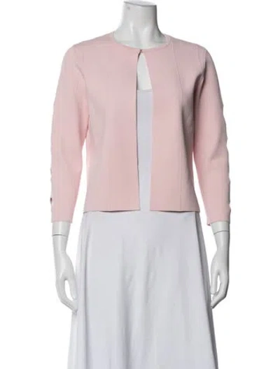 Pre-owned St John Jacket In Pink